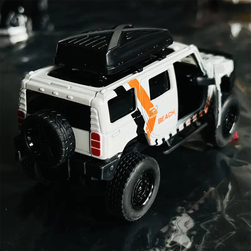 Camión A Escala Todo Terreno En Aleación Blanca